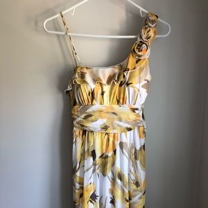 Yellow floral dress